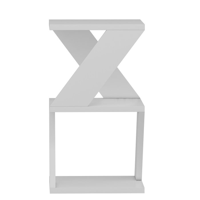 Hanah Home Mesa Auxiliar Albeni White 30x50x30 cm Blanco Tablero de Partículas Recubierto de Melamina